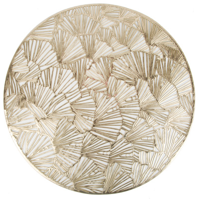 Салфетка сервировочная (плейсмат)  "Аjouré" (золото)  d=38см (min4) (упаковочный пакет)(4/180)