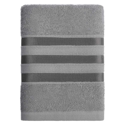 Полотенце махровое, 100% хлопок, 50х90см, 360гр/м, серый PROVANCE Фрэя (4/96)