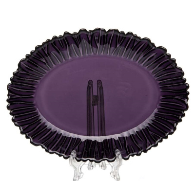 Блюдо АМЕТИСТ 250*190мм (упроч.стекло) (1/6)