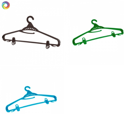 Вешалка-плечики для одежды р.52-54 с прищеп.пласт. (25)