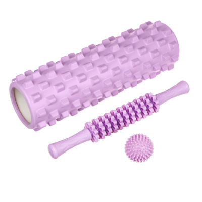 Набор д/массажа (валик 45x14 см, ролик 29см, мячик 7см), EVA+PVC+PP ВСЁГАЗИН (1/1/12)