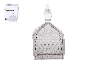 Ваза сервировочная с крышкой 9х15,5см (1/36)