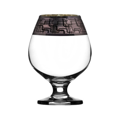 Набор 6 бокалов д/бренди 400мл с узором "Арт-деко" п/у (1/4)