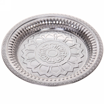 Поднос металлический "Цветок" 28см (1/10)
