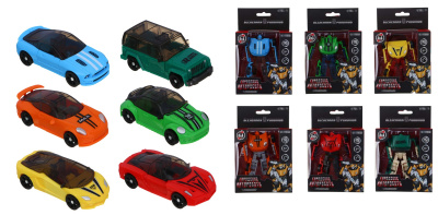 Робот "Городские Автороботы", трансфор. в машину, ABS, 9х5х15 см, 6диз ИГРОЛЕНД (6/144)