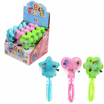 Мыльные пузыри "Морские жители" 17 см, с вент. (12/288)