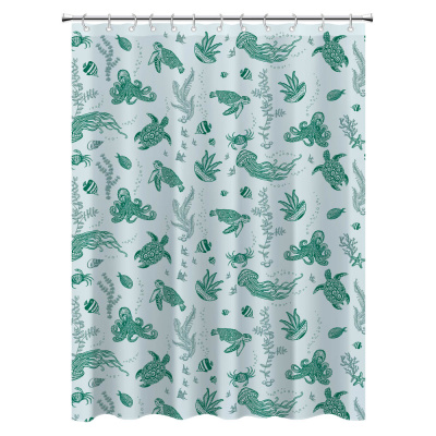 Шторка для ванной, ПВД, 180x180см, "Подводный мир",VETTA (1/40) Шторка для ванной, ПВД, 180x180см, "Подводный мир",VETTA (1/40)