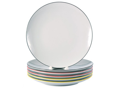 Тарелка 175 мм мелкая ф.707 "Универсал" Палитра черная фарф.(20)