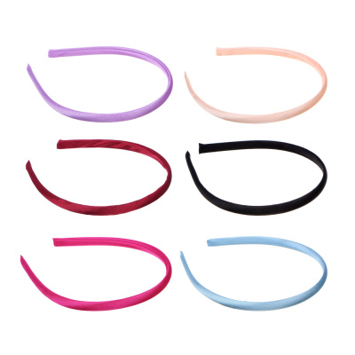Ободок для волос детский, 1см, ABS, полиэстер, 6 цветов (12/480)