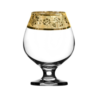 Набор 6 бокалов д/бренди 400мл с узором "Эдельвейс" п/у (1/4)