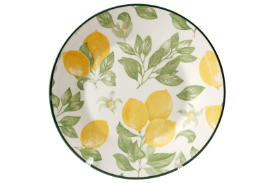 Lemon тарелка 23см обеденная фарф (12/45)