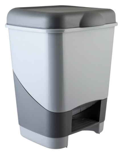 Контейнер для мусора 20л педальный пласт.(2)