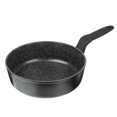 Сковорода 240мм SATOSHI Стоун АП глубокая, литая, мрамор, индукц (1/6)