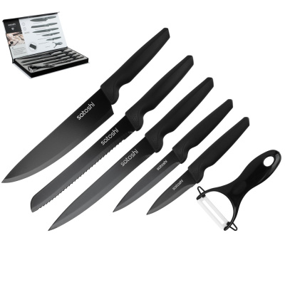 Набор ножей кухонных 6пр, в магнитной коробке SATOSHI Марсан (1/12)