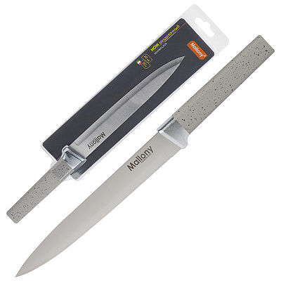 Нож разделочный 20см MARMOLADA с рукояткой софт-тач (12/48)