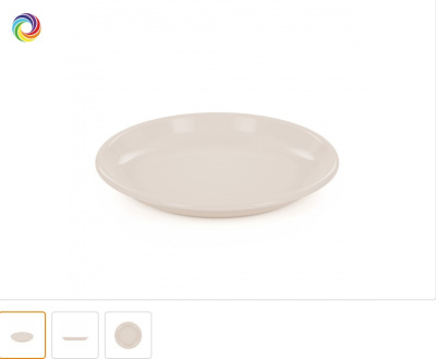 Тарелка малая d=185мм пласт.(1/30)