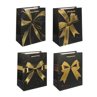 Пакет подарочный 18x23x10см, бумага, 4диз, арт.9 тм Fntastic (12/480)