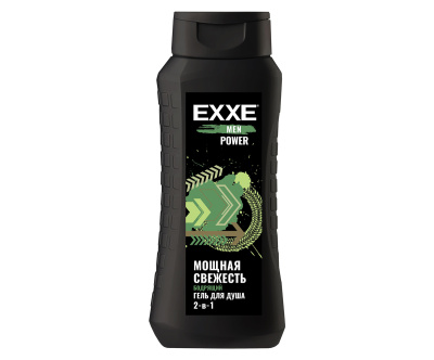EXXE MEN Мужской гель для душа 2в1 "Бодрящий" POWER, 400 мл (1/12)