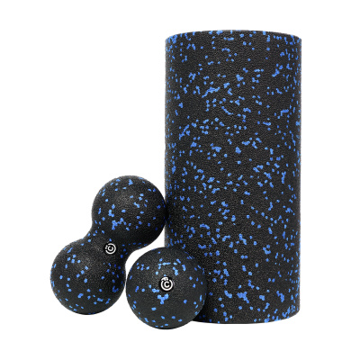 Набор массажный 3 в 1, ЕРР, ролик 15x30 см, двойн. шарик 8x16см, одиночн.шарик 8 см ВСЁГАЗИН(1/1/12)