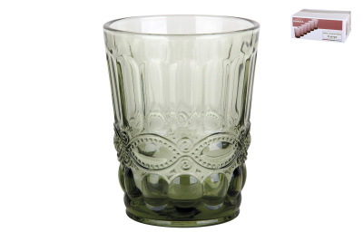 Набор стаканов 1/6 240мл Арль зеленый стекло (1/12)