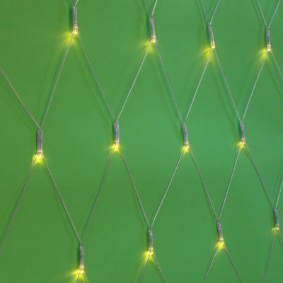 Гирлянда эл. сеть 144LED, 1,6x1,6м, шампань, плавное мерцание, ПВХ прозр., 220В СНОУ БУМ (1/1)