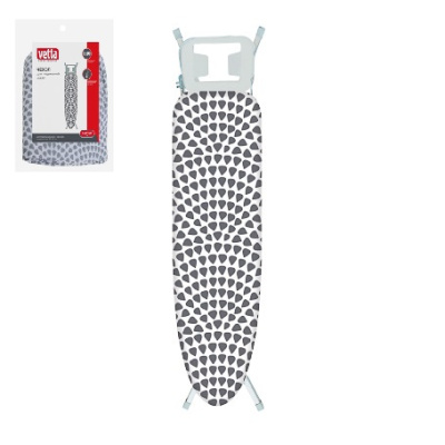 Чехол д/гладильной доски на резинке, пряжка, х/б, подкладка синтепон, 140х50см VETTA 