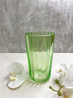 Ваза для цветов "Салатовая" высота 190мм (стекло) (1/6)