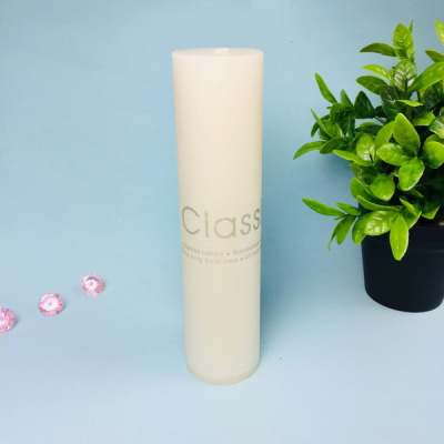 Свеча "Classic" 5*20см цвет белый ZD-005 (1/48)