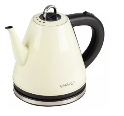 Чайник 1,2л ENERGY E-263 (диск) стальной, бежевый (1/12)