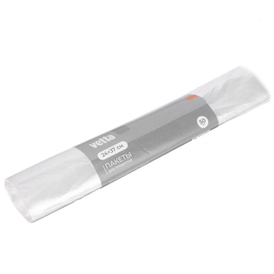 Пакеты д/продуктов 50шт 24*37см (6мкм) в рулоне (1/10/150)