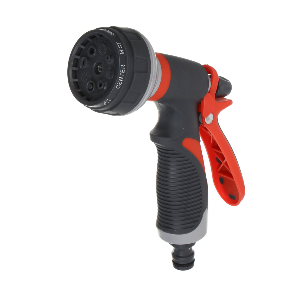 Пистолет-разбрызгиватель, 8 реж, эргон. ручка, ABS, TPR INBLOOM (1/6)