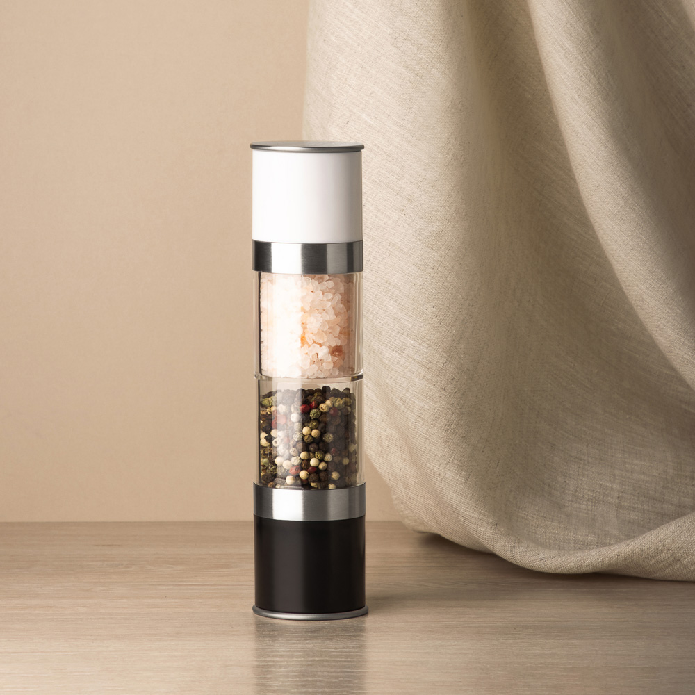 Мельница д/специй, 2 в 1, два независ. механизма, 22см, алюмин./пласт.BY COLLECTION (1/36)