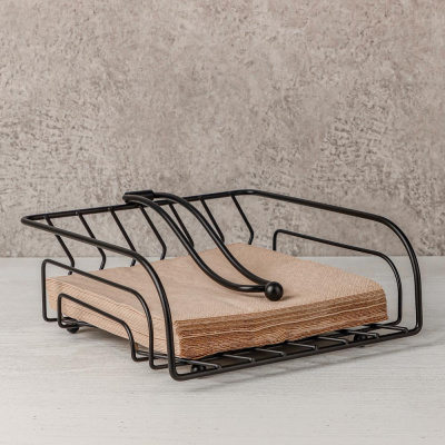 Салфетница с зажимом "Модерн", 19,5х19,2х8,8см, сталь BY COLLECTION (1/48)