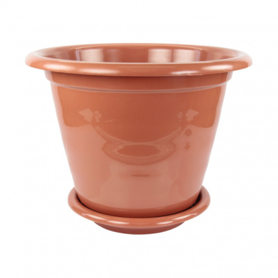 Горшок цв. "Виола" 16л (коричневый) пласт (уп.10)