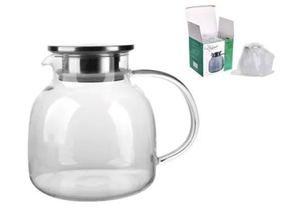 Кувшин 1350мл для горячих и холодных напитков (стекло) (1/12)