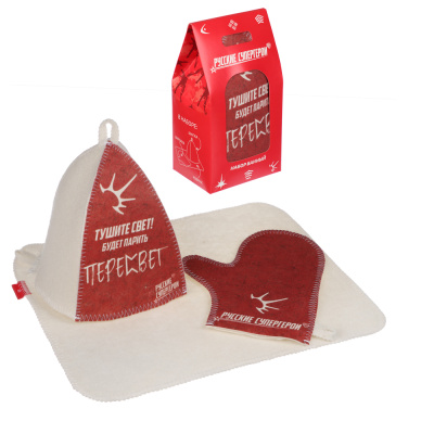 Набор подарочный (шапка, варежка, коврик) в кор. с окном BY Русские супергерои (1/30)