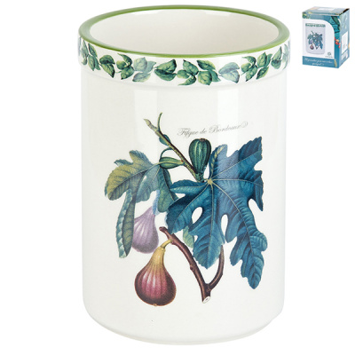 "Fruit Garden" Подставка для столовых приборов 9.5х9.5х14см (подарочная упаковка) керам.(1/36)