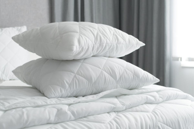 Подушка стеганая 70х50 "Бамбуковое волокно" Comfort Белый (1/8)