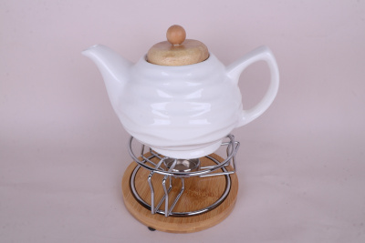 Чайник 800мл с подогревом фарф. (1/24)