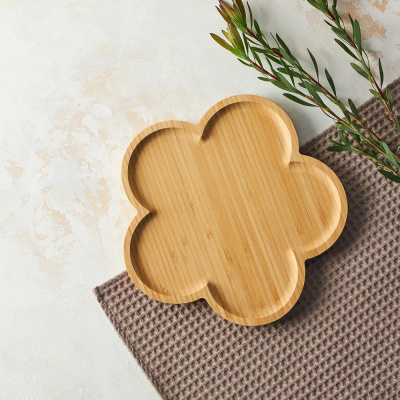 Поднос сервировочный, бамбук, 24x24x1,5см VETTA (1/25)