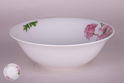 Салатник 950мл/20см Клематис (фарф.) (12/24)