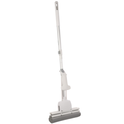 Швабра с отжимом, 129x28 см, металл, поливинилацетат, пластик VETTA (1/10)