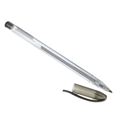 Ручка гелевая черная 0,5мм 14,9см (1/50/1200)