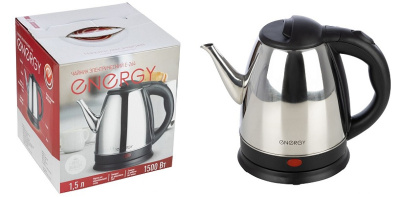 Чайник 1,5 л ENERGY E-264 (диск) стальной 1500 Вт (1/12)