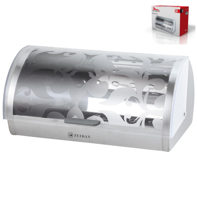 Хлебница 39,5х28х18.5см,корп.-нжс, крышка-акрил с декором п/у (1/4)