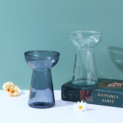 Ваза 15 см, стекло, 2 цвета, арт.03-50(1/30)