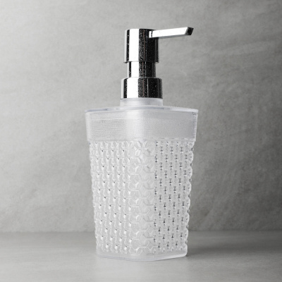 Дозатор для жидкого мыла, горный хрусталь, пластик (1/16)