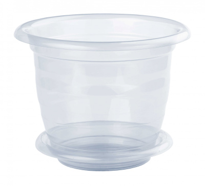 Горшок цв. для орхидеи 2,0л с/под (прозр) пласт.(1/20)