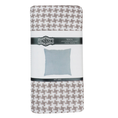 Чехол для подушки, 40х40см, полиэстер, "Клетка", PROVANCE (1/4)