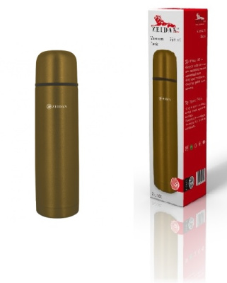 Термос ZEIDAN 750 мл,сталь.,вакуумная технология, открытие пробки одним нажатием.(24)